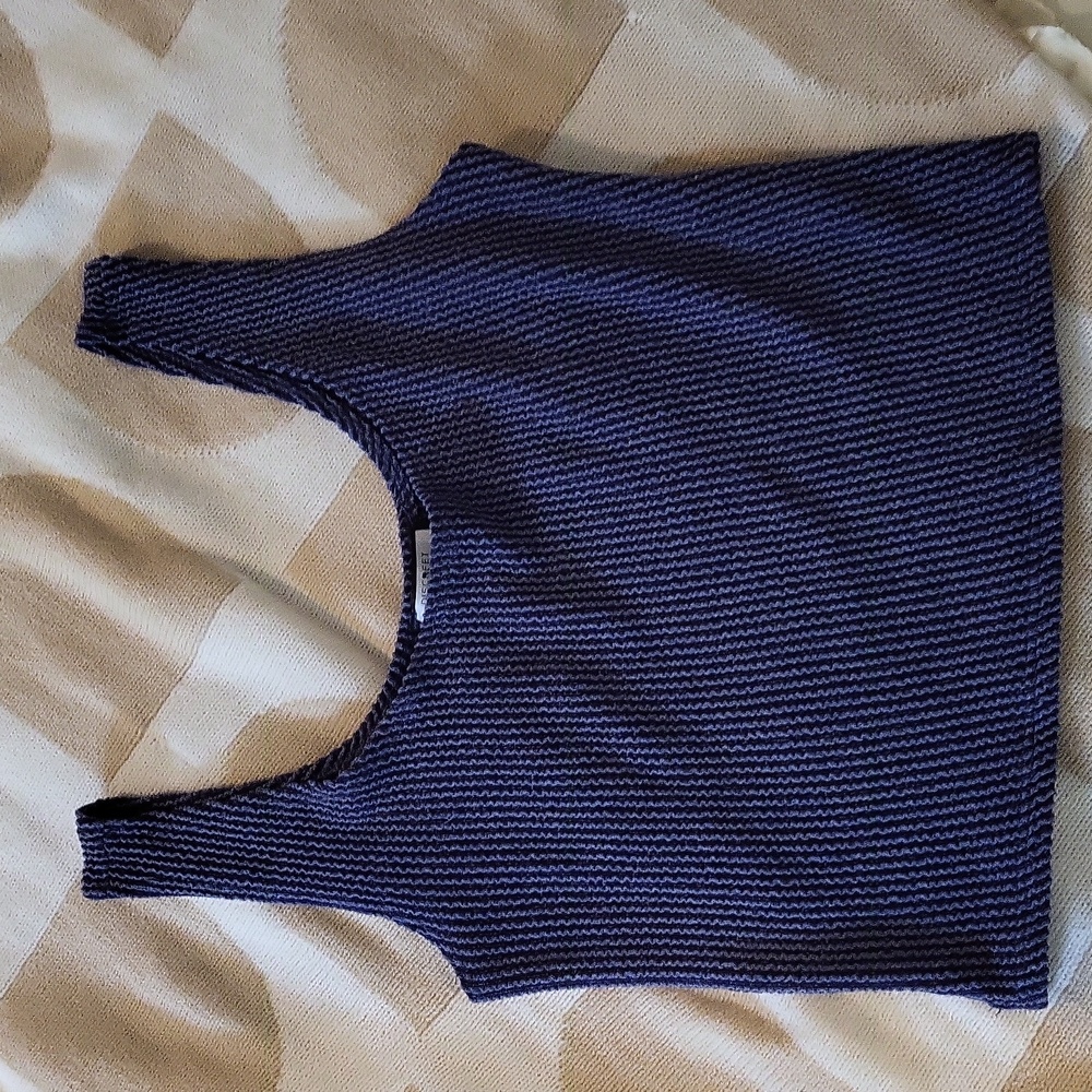 🔥HOT🔥 Super Cute Blue Ribbed Summer Short & Tank Matching Set - Picture 4 of 4